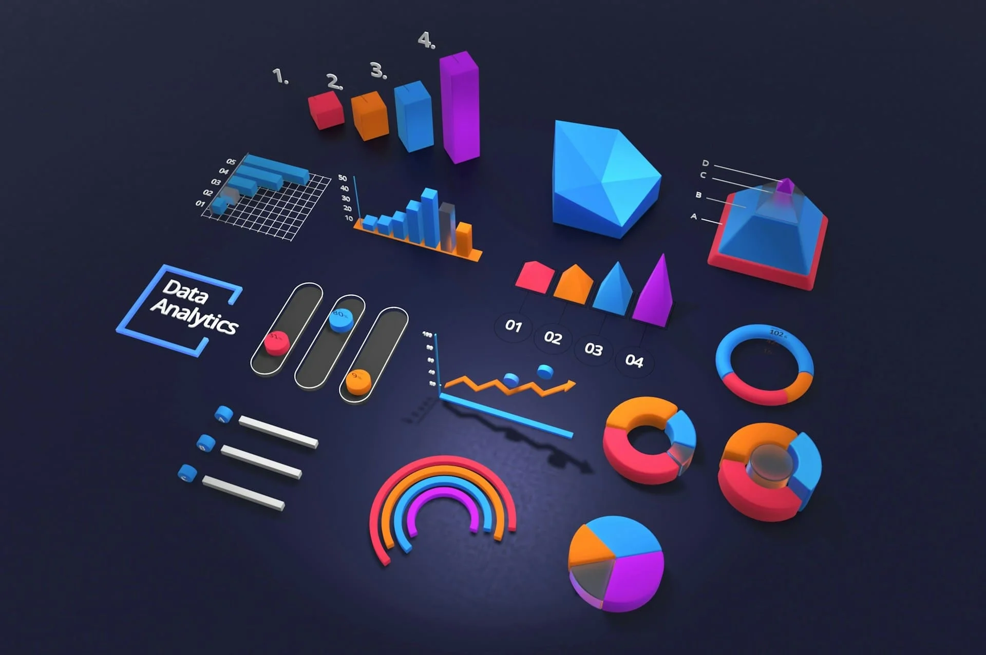 Análisis empresarial mostrando gráficos y dashboards de datos financieros en una oficina moderna